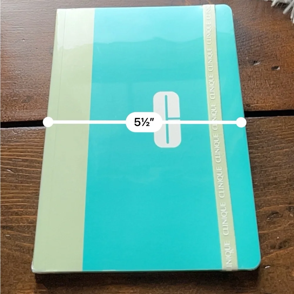 Clinique Teal & Mint Elastic-Band Notebook